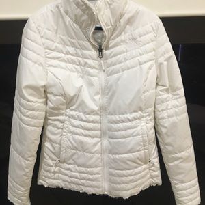White North face reversible jacket